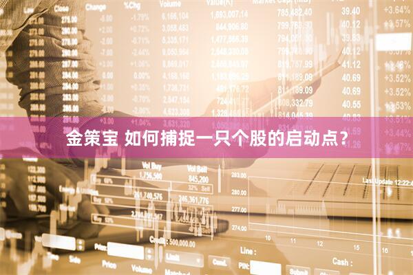 金策宝 如何捕捉一只个股的启动点？